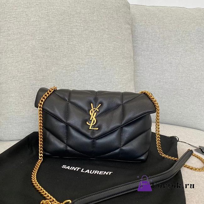 Saint Laurent Toy Puffer Bag in Black 6203338 23x15x8.5cm - 1