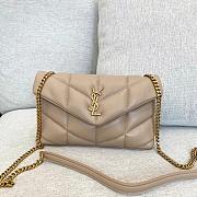 Saint Laurent Toy Puffer Bag in Beige 6203338 23x15x8.5cm - 1