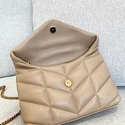 Saint Laurent Toy Puffer Bag in Beige 6203338 23x15x8.5cm - 3