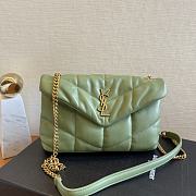 Saint Laurent Toy Puffer Bag in Green 6203338 23x15x8.5cm - 1