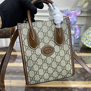Gucci Interlocking G Mini Tote Bag in Brown 9750058 - 4