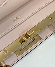Fendi Peekaboo ISeeU Brown Leather Bag 70193 33×12×25cm - 5