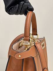 Fendi Peekaboo ISeeU Brown Leather Bag 70193 33×12×25cm - 4