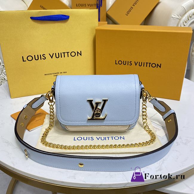 Louis Vuitton Lockme Tender Blue Bag M58555 19x13x8cm - 1