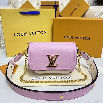 Louis Vuitton Lockme Tender Violet Bag M58555 19x13x8cm