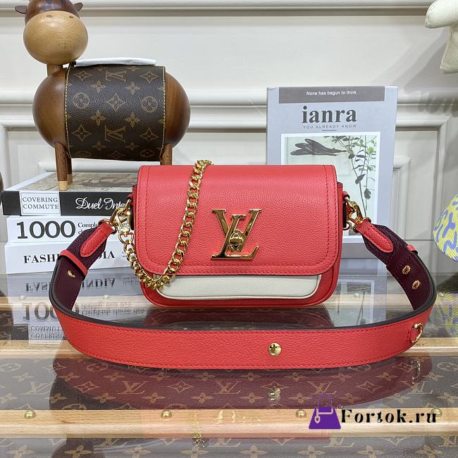 Louis Vuitton Lockme Tender Red Bag M58555 19x13x8cm - 1