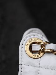 Chanel Hobo Medium Bag in White 22.5x21.5x7cm - 6