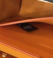 Fendi Peekaboo ISeeU Leather Bag in Bright Orange 70193S-C 29×12×19cm - 5