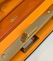 Fendi Peekaboo ISeeU Leather Bag in Bright Orange 70193S-C 29×12×19cm - 6
