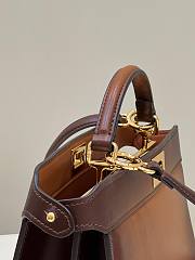 Fendi Peekaboo ISeeU Leather Bag in Brown 70193S-C 29×12×19cm - 6