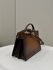 Fendi Peekaboo ISeeU Leather Bag in Brown 70193S-C 29×12×19cm - 5