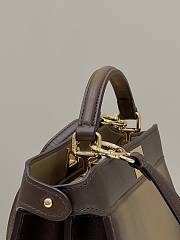Fendi Peekaboo ISeeU Leather Bag in Canary Green 70193S-D 29×12×19cm - 3