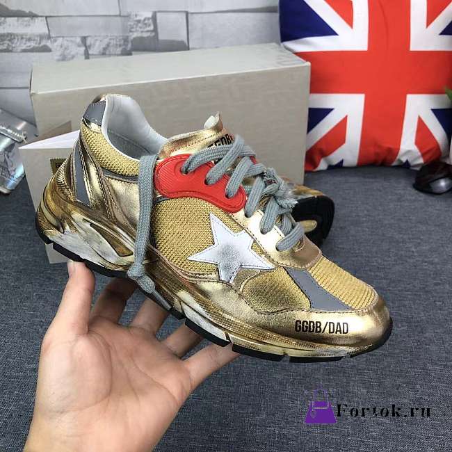 Golden Goose Dad Shoes in Golden Color  - 1