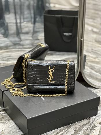 YSL Kate Bag in Black 737128 22×14×5cm