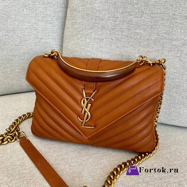 YSL College Chain Shoulder Bag 3927371000 24x16x6cm - 1