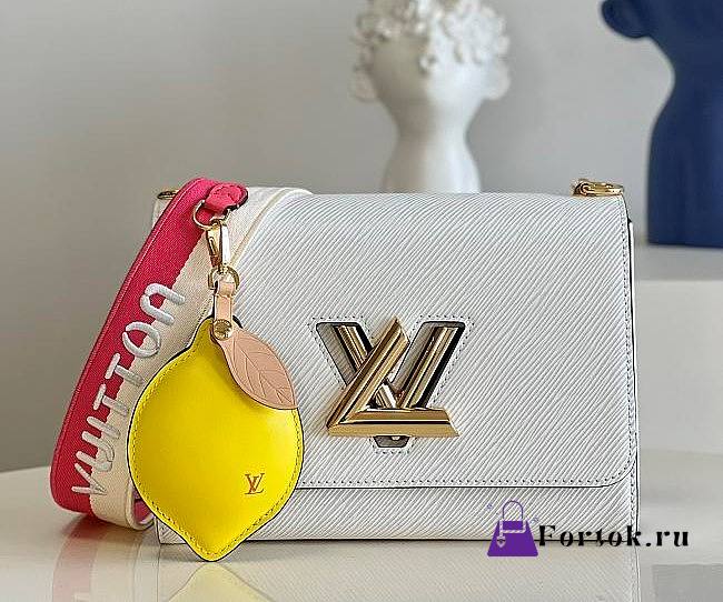 Louis Vuitton Twist MM White Bag M20680 23x17x9.5cm - 1