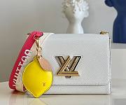 Louis Vuitton Twist MM White Bag M20680 23x17x9.5cm - 1
