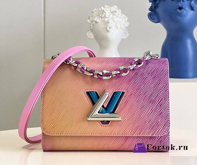 Louis Vuitton Twist MM Pink Bag M59894 23x17x9.5cm - 1