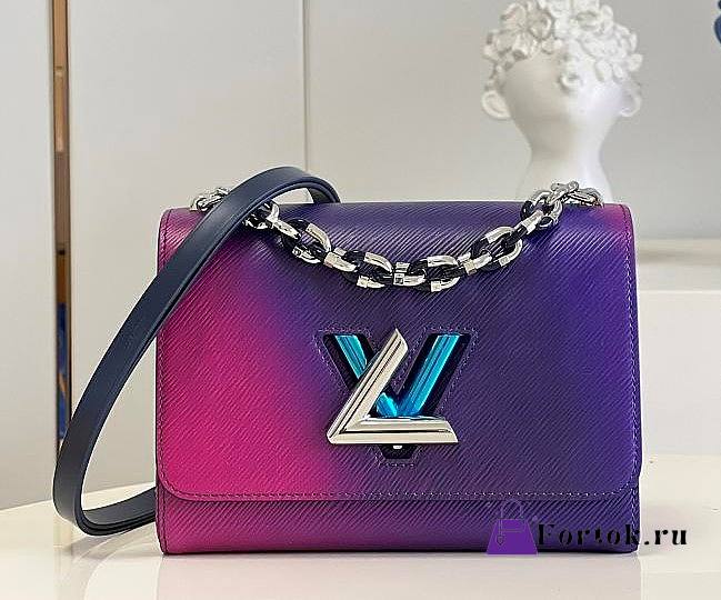 Louis Vuitton Twist MM Purple Bag M59896 23x17x9.5cm - 1