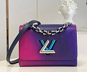 Louis Vuitton Twist MM Purple Bag M59896 23x17x9.5cm - 1