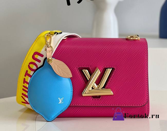 Louis Vuitton Twist MM Pink Bag M20680 23x17x9.5cm - 1