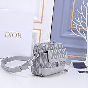 Dior Hit The Road CD Diamond Bag in Grey 20.5x15x7cm - 6