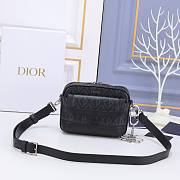 Dior Hit The Road CD Diamond Bag in Black 20.5x15x7cm - 1