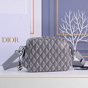 Dior Hit The Road CD Diamond Bag in Grey 26x21x8cm - 5