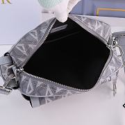 Dior Hit The Road CD Diamond Bag in Grey 26x21x8cm - 2