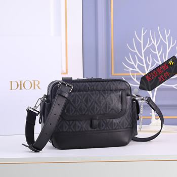 Dior Hit The Road CD Diamond Bag in Black 26x21x8cm 