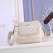 Dior Hit The Road CD Diamond Bag in Beige 26x21x8cm  - 1