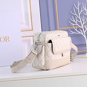 Dior Hit The Road CD Diamond Bag in Beige 26x21x8cm  - 5