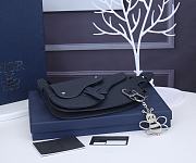 Dior Saddle Men's Bag In Black 24x17.5x3cm - 5