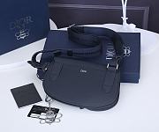 Dior Saddle Men's Bag In Black 24x17.5x3cm - 3