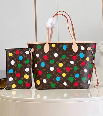 Louis Vuitton Dots Monogram Casual Style Unisex Street Bag