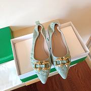 Bottega Veneta 650 Shoes in Green - 1