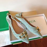 Bottega Veneta 650 Shoes in Green - 4