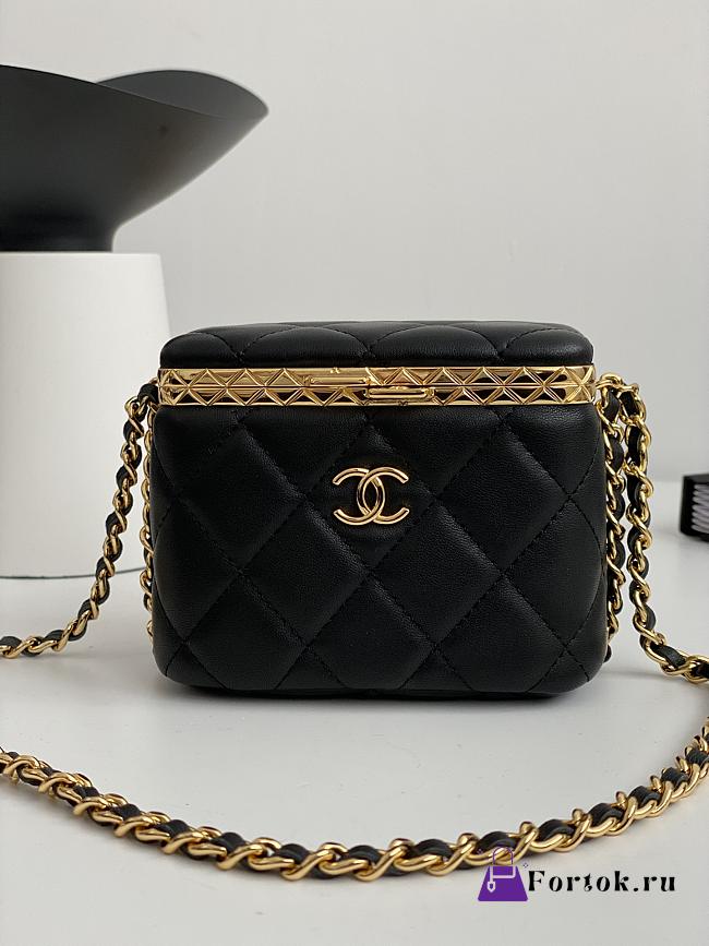 Chanel Vanity With Chain Mini Black - 1