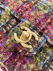 Chanel Mini Flap Tweed & Gold Metal Bag in Multicolour - 4