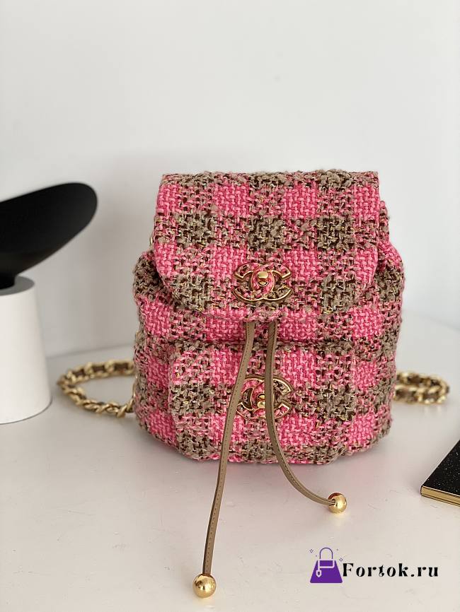 Chanel 22K Duma Wool Backpack 24x21x10cm - 1