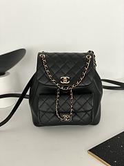 Chanel 23C DumA Black Backpack 23x21.5x13cm - 1