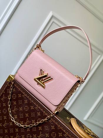 Louis Vuitton Twist MM Pink Bag M21025 23x17x9.5cm