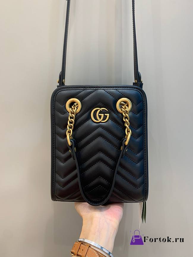 Gucci GG Marmont Mini Tote Bag in Black 696123 - 1