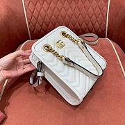 Gucci GG Marmont Mini Tote Bag in White 696123 - 6