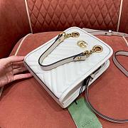 Gucci GG Marmont Mini Tote Bag in White 696123 - 4