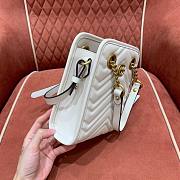 Gucci GG Marmont Mini Tote Bag in White 696123 - 3