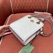 Gucci GG Marmont Mini Tote Bag in White 696123 - 2