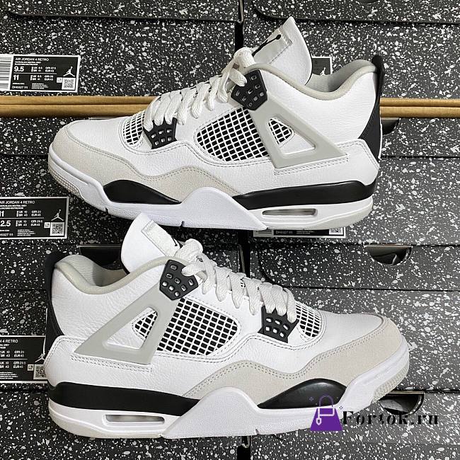 Nike Air Jordan 4 Retro GS 'Military Black' Shoes - 1