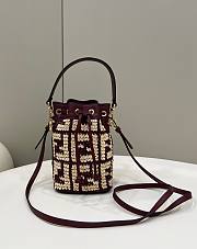 Fendi Mon Tresor Straw Bag in Red 8278 - 1