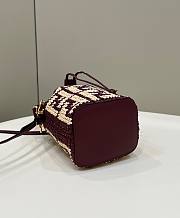 Fendi Mon Tresor Straw Bag in Red 8278 - 5